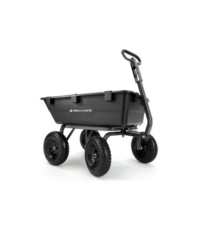 Untitled-113 Gorilla Carts GOR6PS 1200-lb. Heavy-Duty Poly Garden Dump Cart | 13" Tires, 40" x 25" x 10" Bed